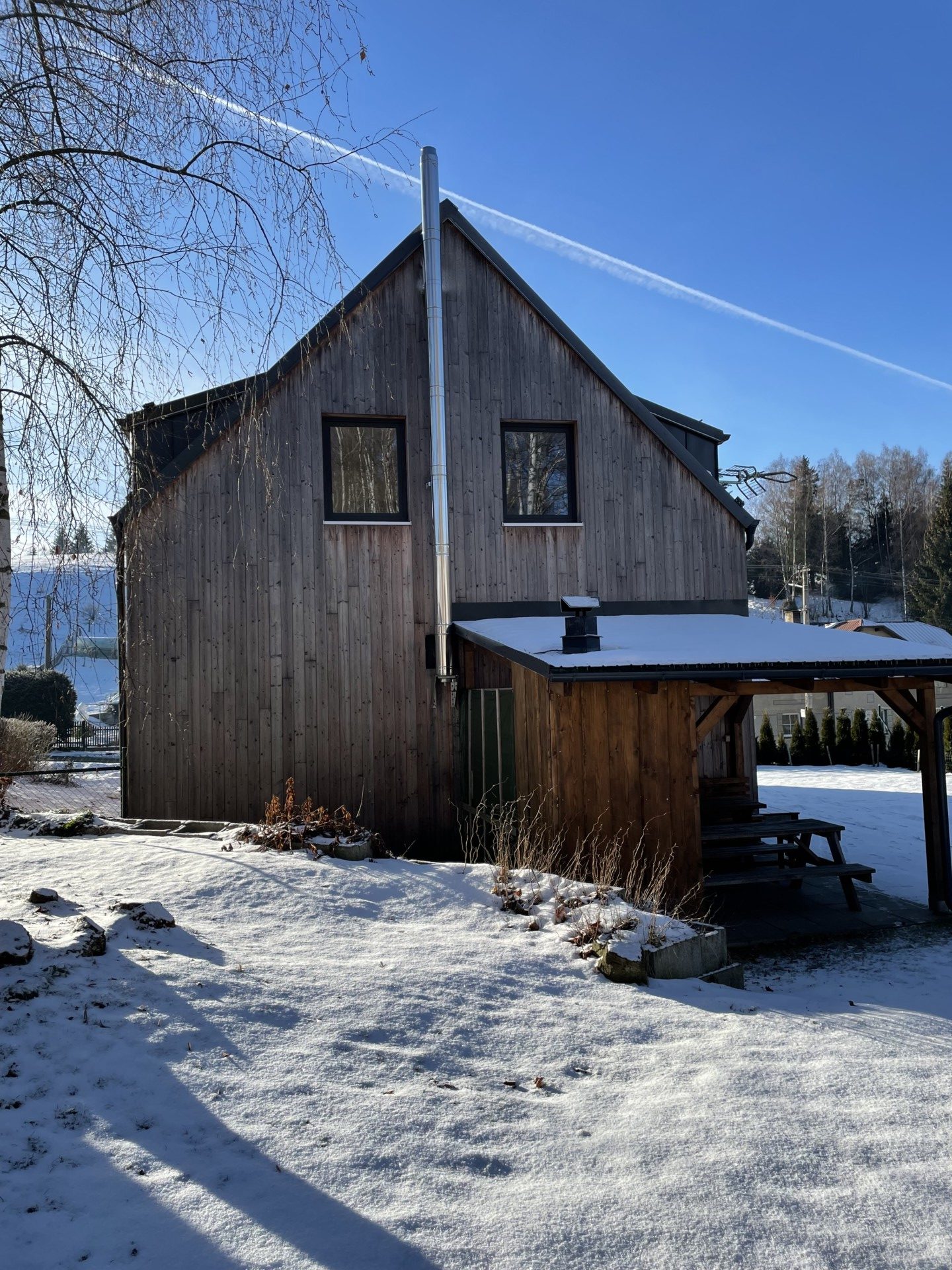ubytování Nové Losiny – chata Nové Losiny v zimě – Jeseníky hory ubytování